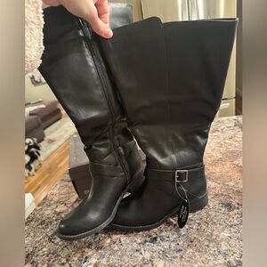 Style & Co. Black Over the Knee Boots